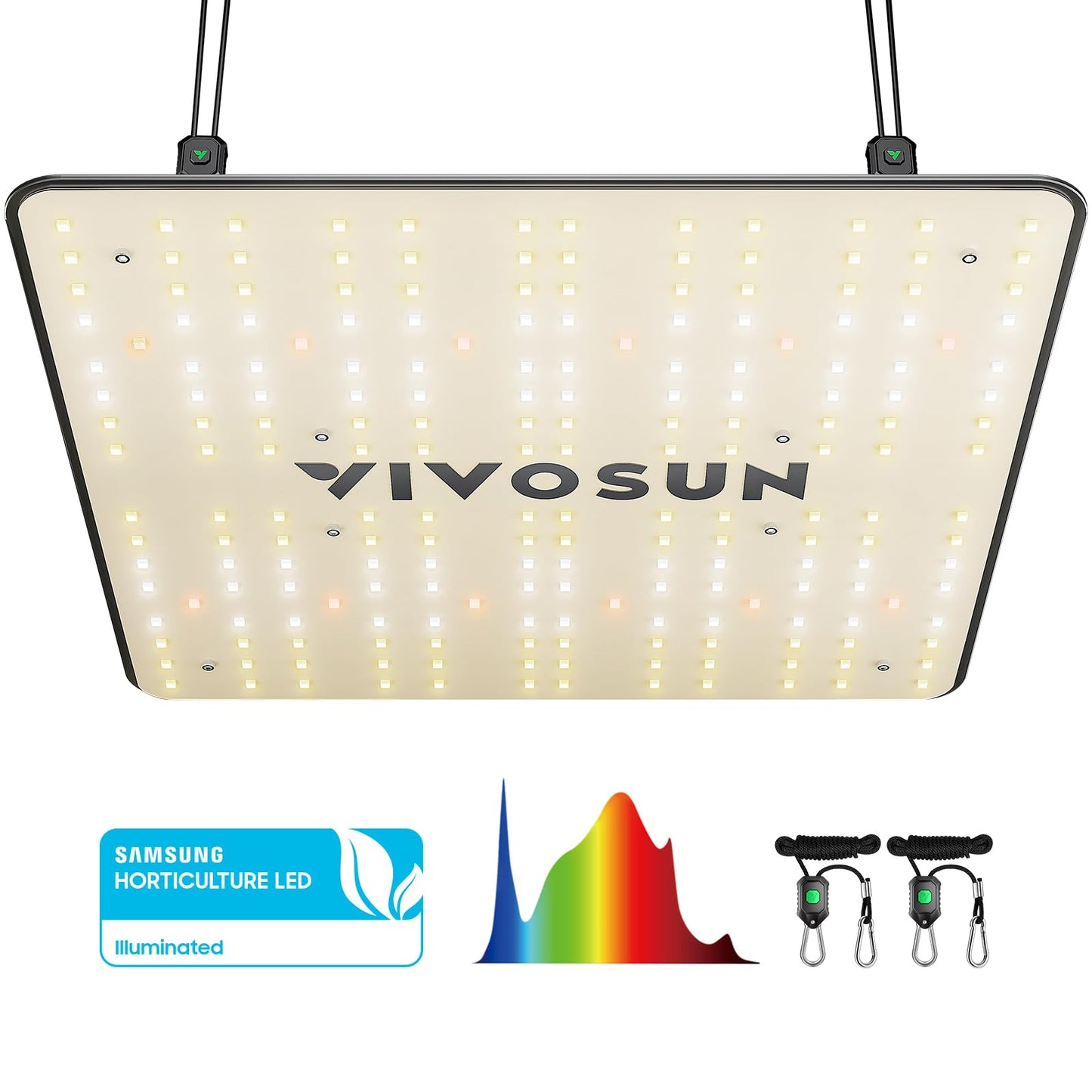 VIVOSUN VS1000 LED Grow Light with Full Spectrum Diodes & Sosen Driver Dimmable Lights Sunlike for Indoor Plants Seedling Veg and Bloom Lamps for 2x2/3x3 Tent