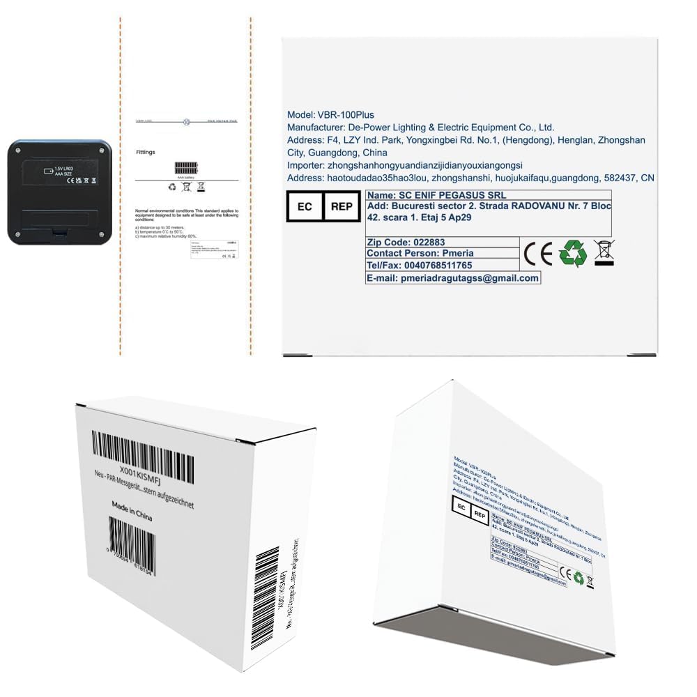 VBR-100 Quantum PAR Meter 6000umol/(㎡s),Full Spectrum,Show Red and Blue PPFD in Light Seperately,PPFD Distribution Record