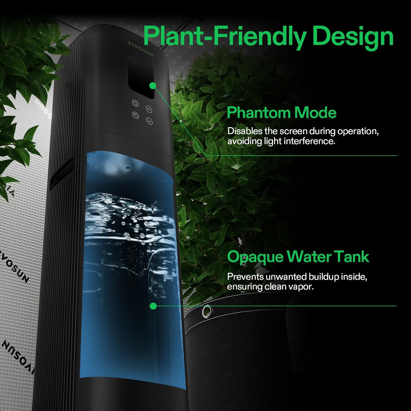 VIVOSUN AeroStream H09 Intelligent Wi-Fi Humidifier, 2.38 Gal / 9 L Humidifier with Temp & Humidity Probe, Smart Remote Control, Designed for Growers