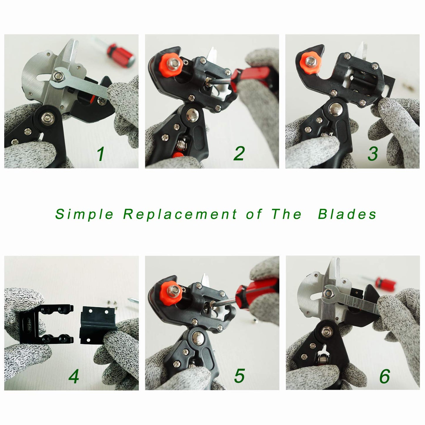 Professional Grafting Tool Kit - 3-in-1 Pruner with SK5 Blades, Grafting Knife, Tapes, Labels & Clips - Fruit Tree Grafting Supplies for Apples, Peaches, Grapes (Gardening Grafting Tools)