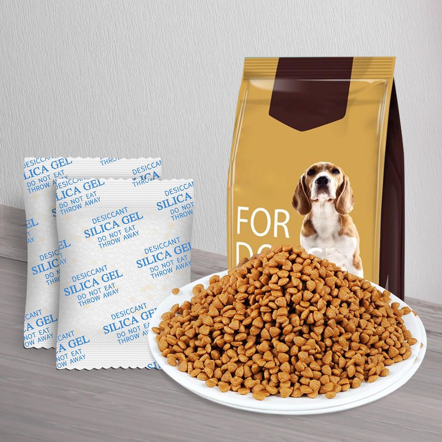 Silica Gel Packets - 10 Gram 120 Packs Moisture Absorbers, Food Grade Desiccant Packs for Storage, Premium Color Indicating Desiccant Packs for Storage, Widely Used for Foods, Electronics, Jewelry