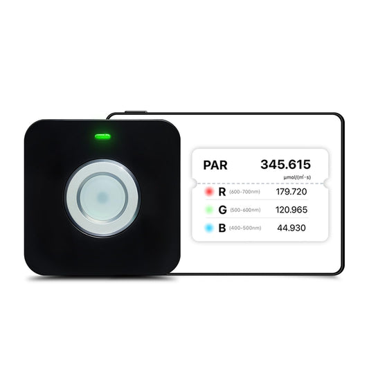 VBR-100 Quantum PAR Meter 6000umol/(㎡s),Full Spectrum,Show Red and Blue PPFD in Light Seperately,PPFD Distribution Record