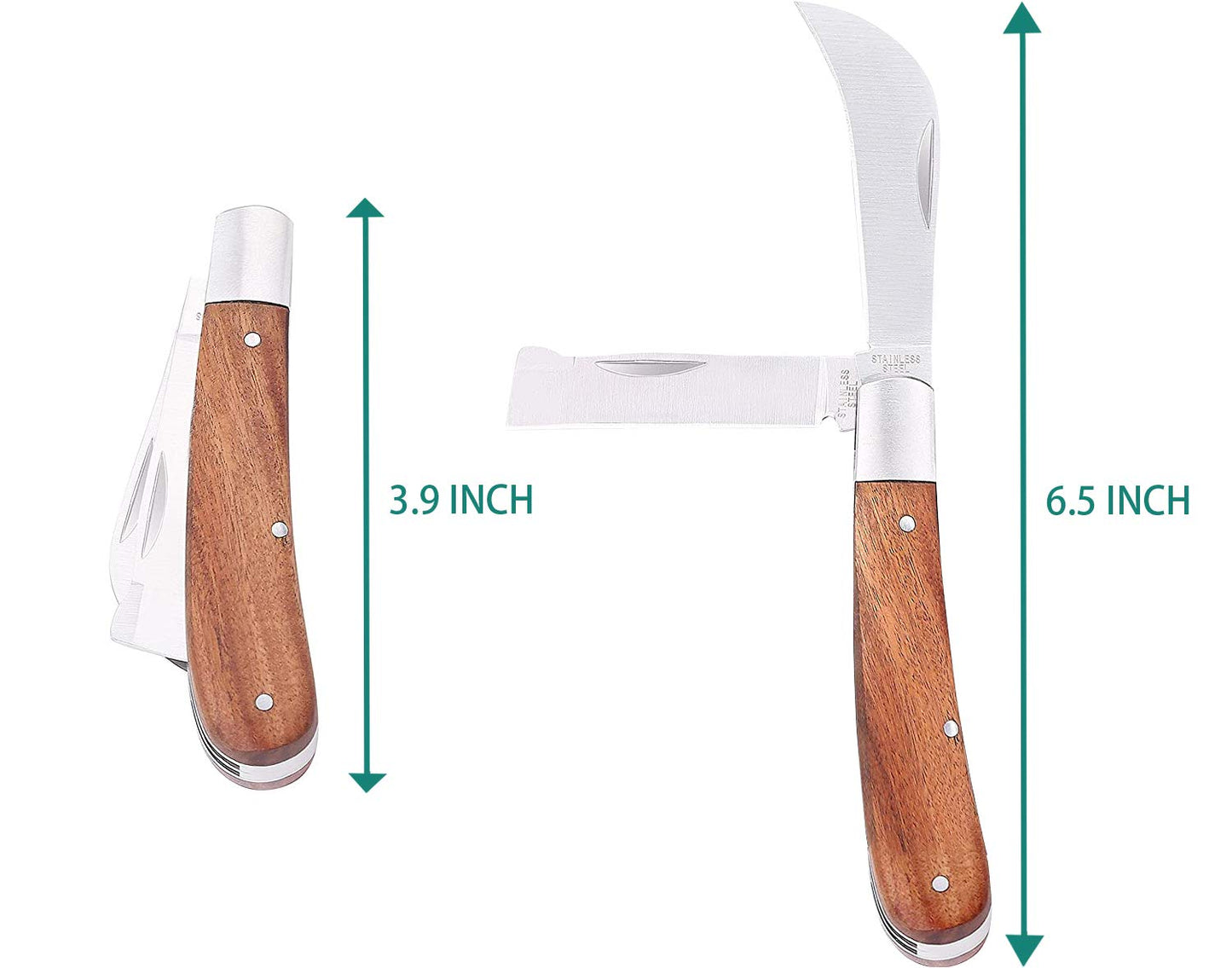 Professional Grafting Tool Kit - 3-in-1 Pruner with SK5 Blades, Grafting Knife, Tapes, Labels & Clips - Fruit Tree Grafting Supplies for Apples, Peaches, Grapes (Gardening Grafting Tools)