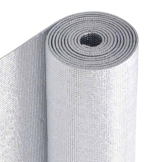 Japard Window Insulation for Summer Heat, 16ft x 39in 5mm 0.2” Thick 53.8 sqft, Aluminum Foil Bubbles Reflective Window Thermal Barrier for RV Roof Garage Door