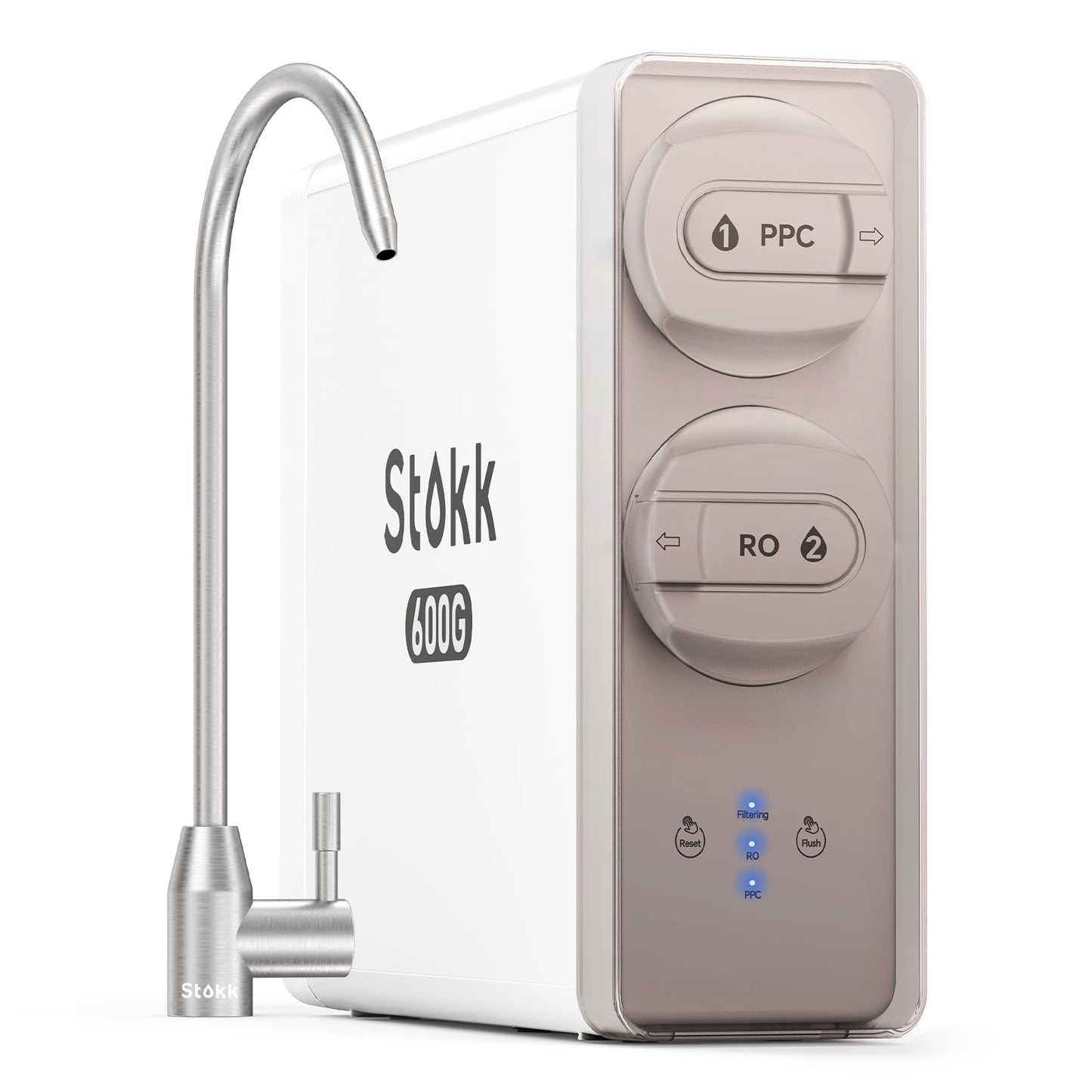 Stokk 8 Stage Reverse Osmosis Water Filter, 600 GPD Tankless Reverse O – UGrowFood Inc