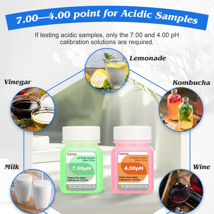 GIDIGI 8 in 1 pH Salt Monitor with Extra pH Calibration Kits