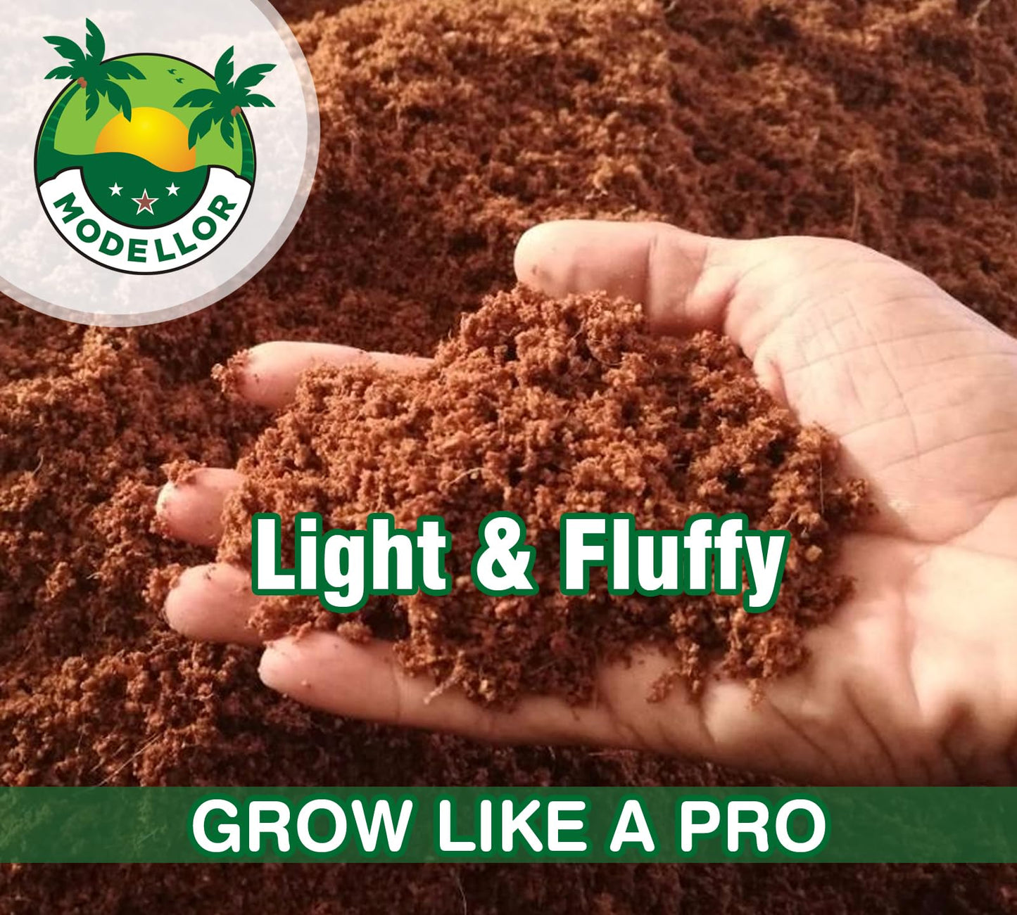 MODELLOR 4 Bricks (5 lb) Premium Super Washed Coco Coir, Yields 9 gallons, Seed Starter, Organic, pH Balanced, Gardening, Indoor, Outdoor use.