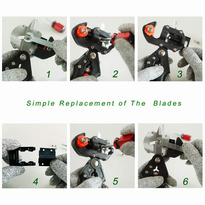 Professional Grafting Tool Kit - 3-in-1 Pruner with SK5 Blades, Grafting Knife, Tapes, Labels & Clips - Fruit Tree Grafting Supplies for Apples, Peaches, Grapes (Gardening Grafting Tools)