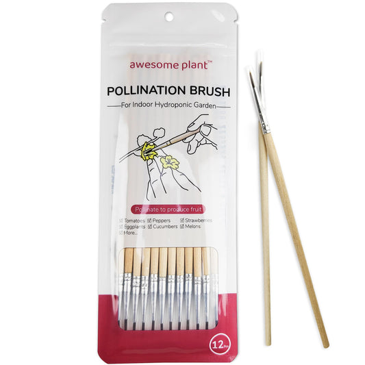 Awesome Plant 12 Pcs Pollination Brush for Indoor Hydroponic Gardens