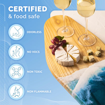 Craft Resin 1 Gallon Clear Epoxy Kit – Food Safe, UV Resistant, Beginner-Friendly