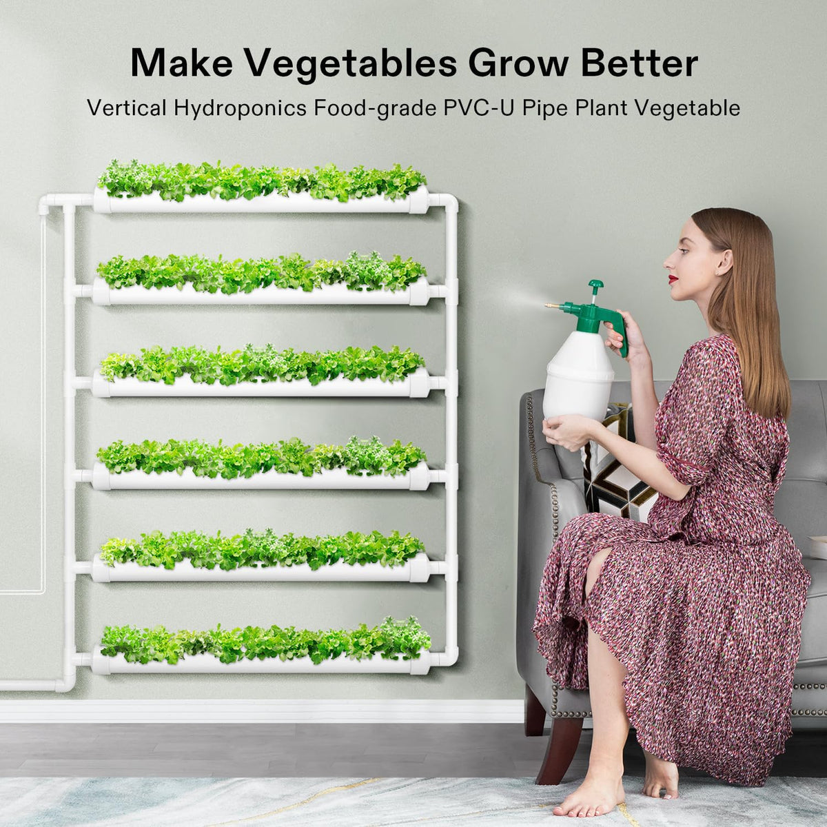 VIVOSUN Hydroponic Grow Kit, 54 Plant Sites