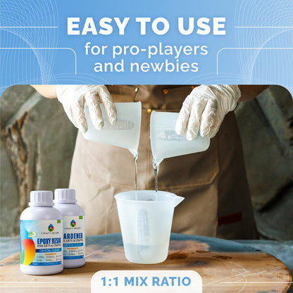Craft Resin 1 Gallon Clear Epoxy Kit – Food Safe, UV Resistant, Beginner-Friendly