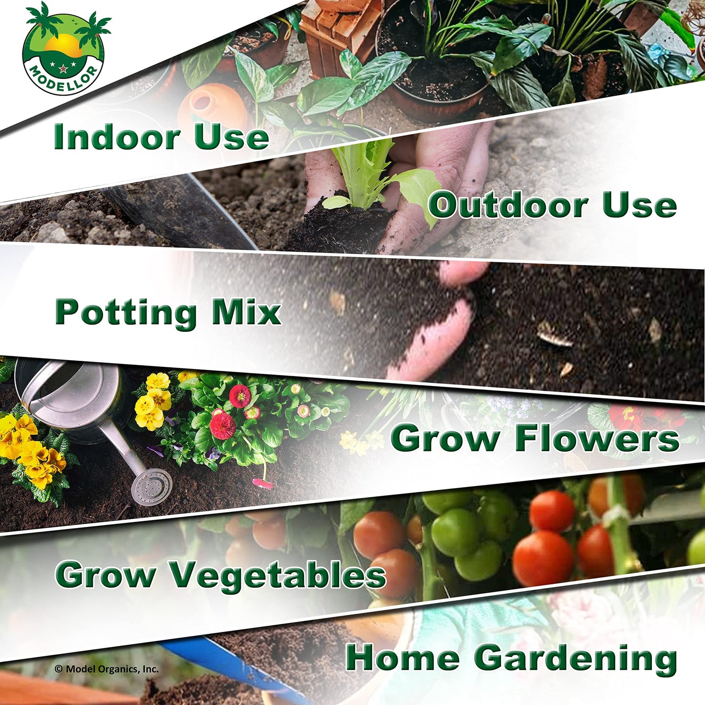 MODELLOR 4 Bricks (5 lb) Premium Super Washed Coco Coir, Yields 9 gallons, Seed Starter, Organic, pH Balanced, Gardening, Indoor, Outdoor use.